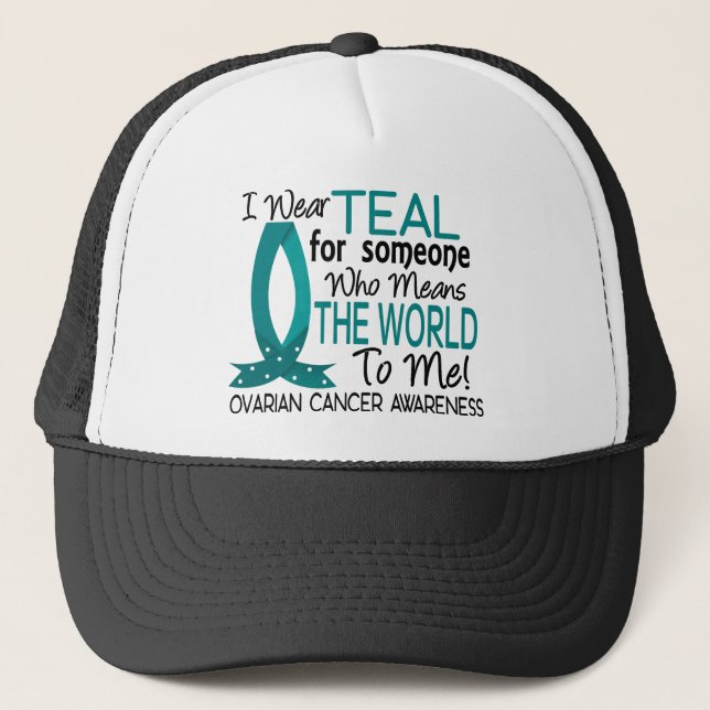 Means The World To Me Ovarian Cancer Trucker Hat (Front)