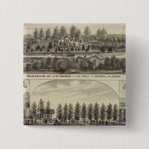 Means, Trout and Sabins in Kansas 15 Cm Square Badge