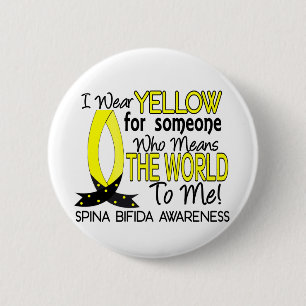 Means World To Me 1 Spina Bifida 6 Cm Round Badge