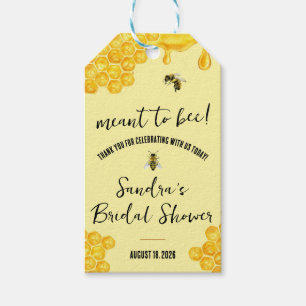 Meant to Bee! Bridal Shower Favour Thank You Gift Tags