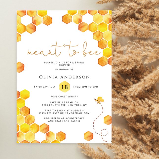 Meant to bee bridal shower invitation (Creator Uploaded)
