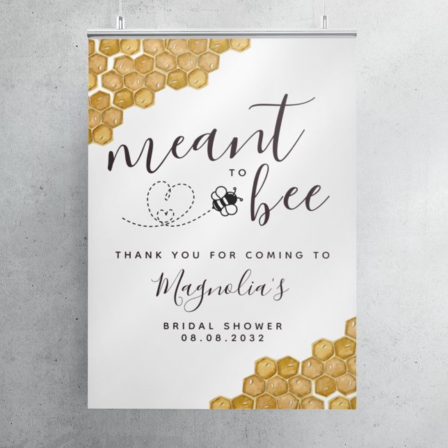 Meant to Bee Bridal Shower Welcome Sign (Creator Uploaded)