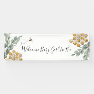 Meant to Bee Eucalyptus Baby Shower Banner