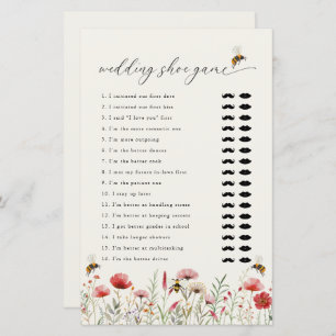 Meant To Bee He Said She Said Bridal Shower Game