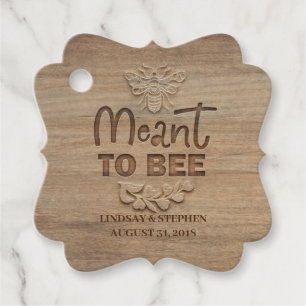 Meant To Bee Honey Favour Tags