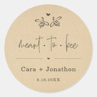 Meant to Bee Honey Jar Favour / Seed Packet Sticke