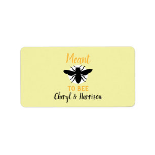 Meant To Bee Honey Pot Label