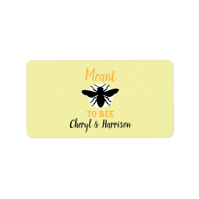 Meant To Bee Honey Pot Label (Front)
