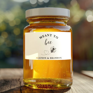 `Meant to Bee Honey Wedding Favor