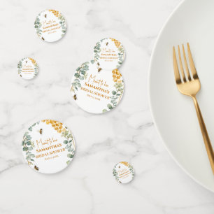 Meant to Bee Honeycomb Eucalyptus Bridal Shower Confetti