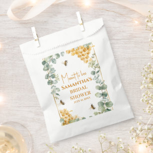 Meant to Bee Honeycomb Eucalyptus Bridal Shower Favour Bag