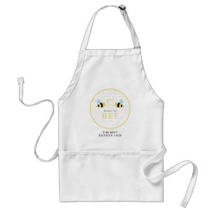 Meant To Bee Quote Funny Two Bees In Love Standard Apron