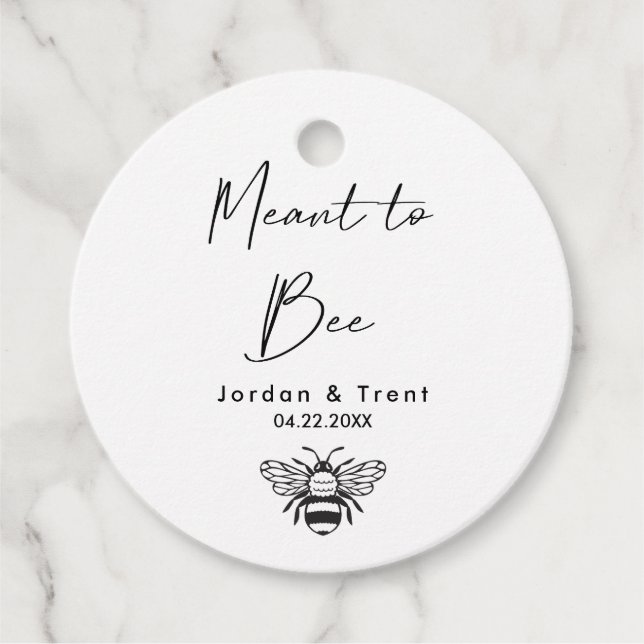 Meant to Bee Wedding/ Shower Gift Tag (Front)