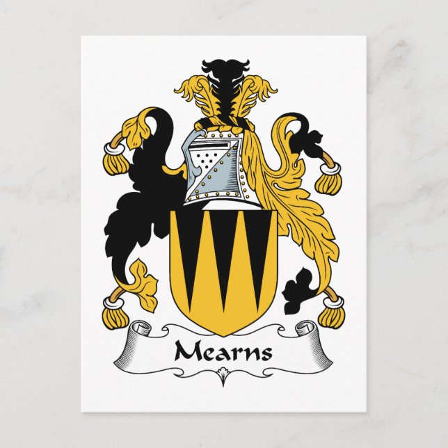 Mearns Family Crest Postcard (Front)