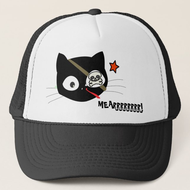 MEARRRRRRRR! Pirate Cat Cap (Front)