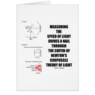 Measure Speed Of Light Newton Corpuscle (Physics)