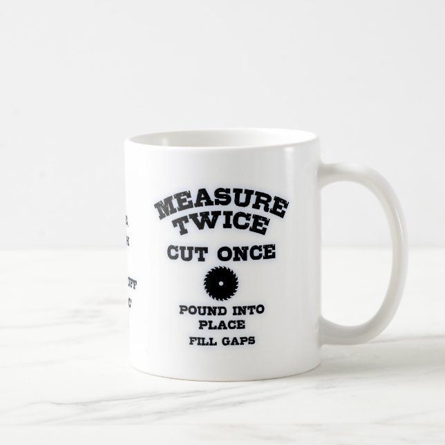 Measure Twice IV Coffee Mug (Right)