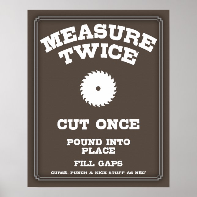 Measure Twice IV Poster (Front)