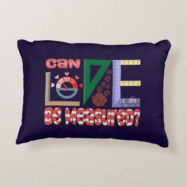 Measurements of Love Decorative Cushion (Back)