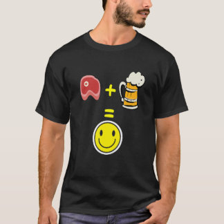 Meat and beer makes me happy meat T-Shirt