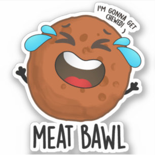Meat-bawl Funny Meatball Pun 