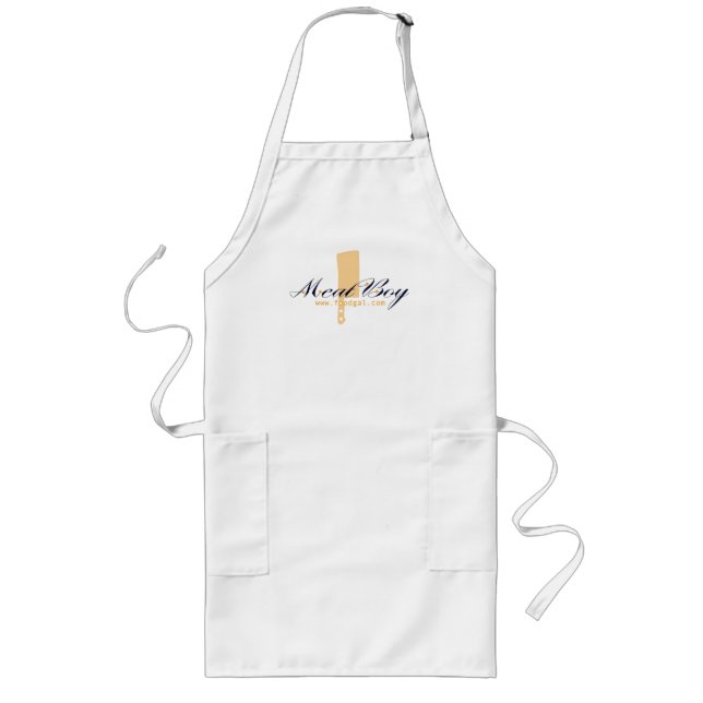 Meat Boy logo long apron (Front)