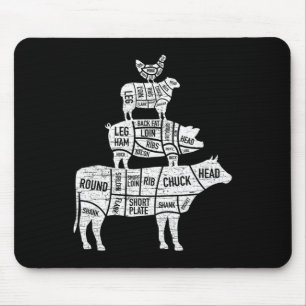 Meat Eater Carnivore Diet Keto Paleo Low Carb Gift Mouse Pad