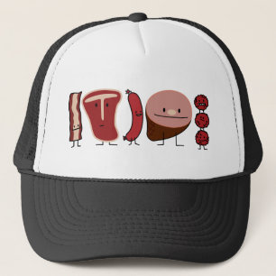 Meat Family T-bone, Sausage, Meatballs... Trucker Hat