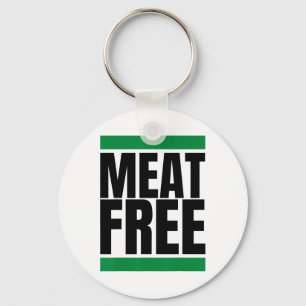 Meat Free Vegan Bodybuilding Vegan Straight Edge Key Ring