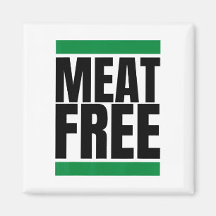 Meat Free Vegan Bodybuilding Vegan Straight Edge  Magnet