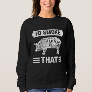 Meat Grill Master Chef Kitchen Cook Butcher Id Smo Sweatshirt