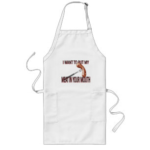 Meat in Your Mouth Long Apron