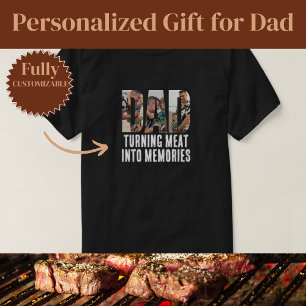 Meat Into Memories Dad BBQ T-Shirt