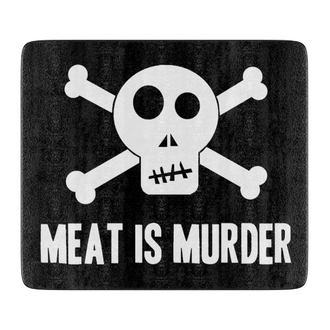 Meat is Murder Cutting Board (Front)