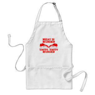 Meat is Murder. Tasty, Tasty Murder Standard Apron