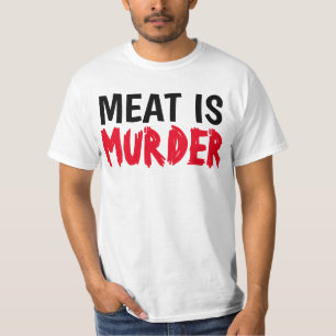 MEAT IS MURDER Vegan T-shirts