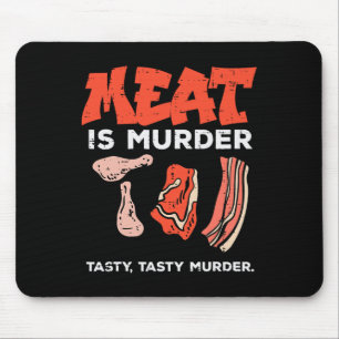 Meat Is Tasty Bbq Funny Barbecue Grilling Men Wome Mouse Pad