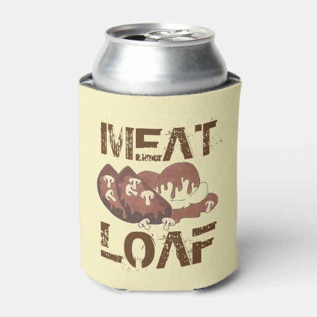 Meat Loaf Diner Meatloaf Potatoes Gravy Foodie Can Cooler (Can Front)