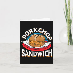 Meat Lover Bbq Lover Meat Enthusiast Porkchop Sand Card