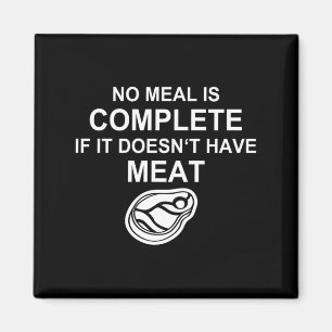 Meat Lovers Bbq Grill Steak Western Magnet