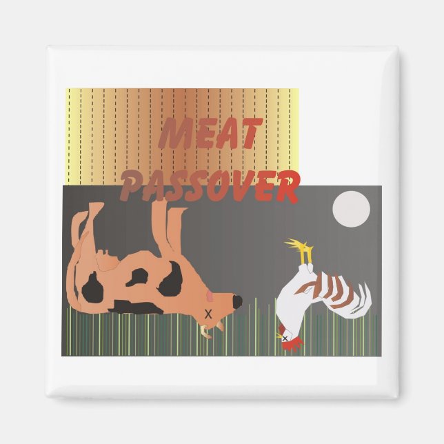 Meat Passover Magnet (Front)