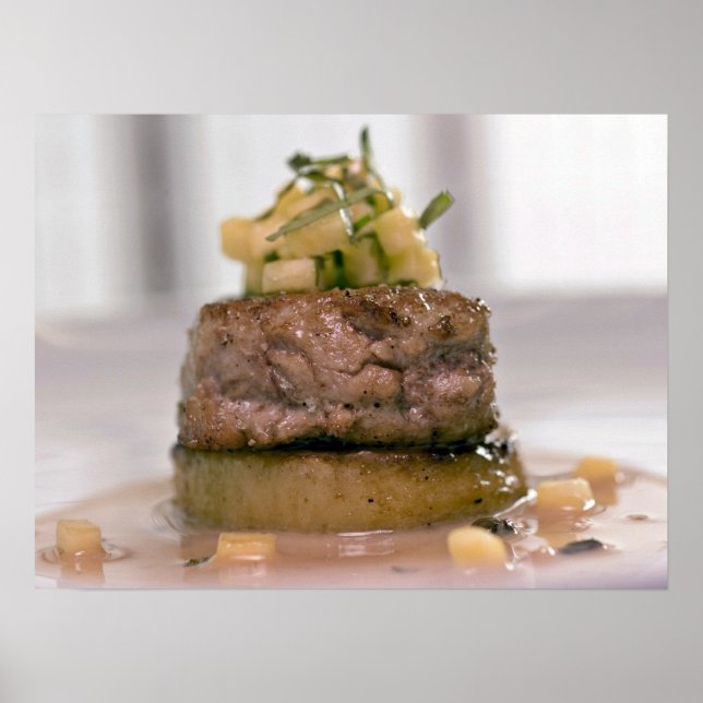 Meat Presented with onion Poster (Front)