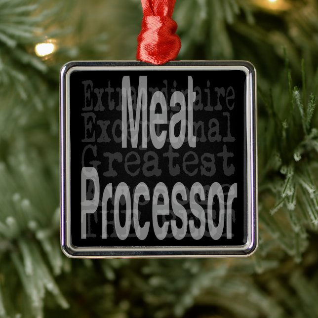 Meat Processor Extraordinaire Metal Ornament (Tree)