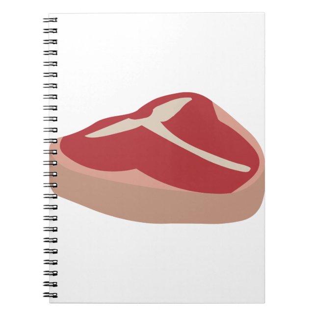 Meat Raw Steak Fresh Protein Pork Chop Beefsteak Notebook (Front)