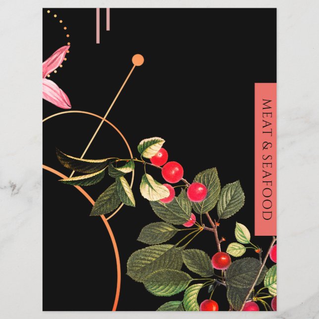 Meat & Seafood | Recipe Insert | Black Cherries (Front)