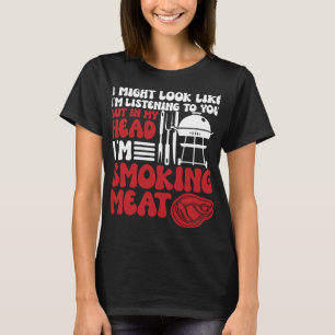 Meat Smoker Bbq Smoking Grilling Lover Griller Che T-Shirt