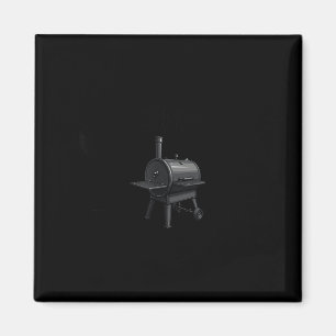 Meat smoker, mind if i smoke_, funny Graphic Art Magnet
