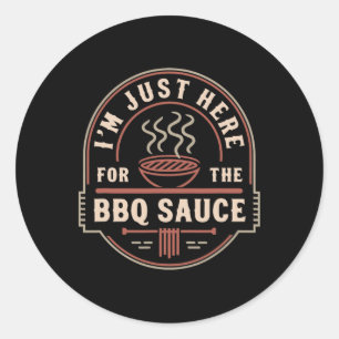 Meat Smoking Dad Quote For Funny Bbq Grill Meat Sm Classic Round Sticker
