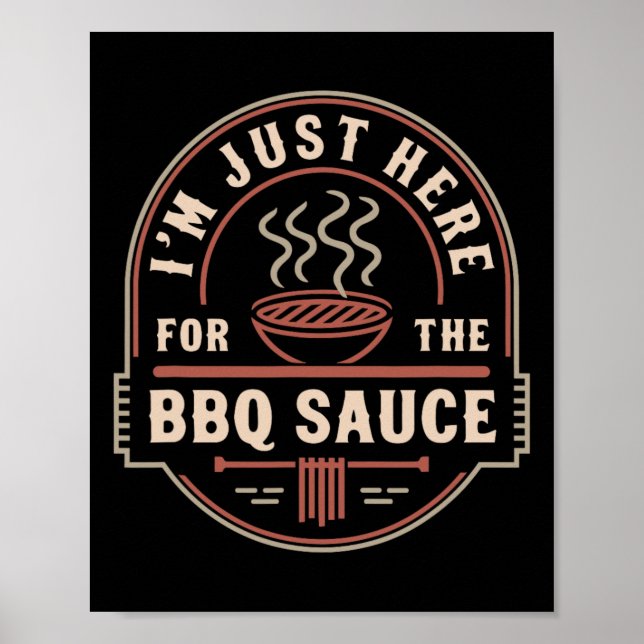 Meat Smoking Dad Quote For Funny Bbq Grill Meat Sm Poster (Front)