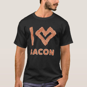 Meat Smoking I Love Bacon Grilling Pork Bacon T-Shirt
